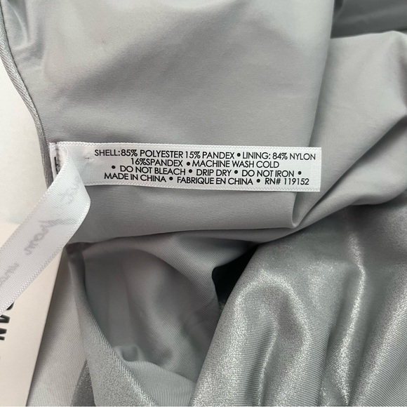 Urban Outfitters Out From Under Marina Metallic Silver One Piece Swimsuit S NWT - Picture 10 of 16